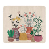 Pflanze Happy Schneidebrett (Vorderseite)