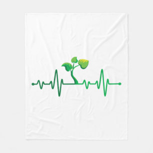 Pflanze Heartbeat - Botany Botanist Gardens Pflanz Fleecedecke