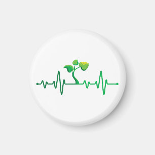 Pflanze Heartbeat - Botany Botanist Gardens Pflanz Magnet