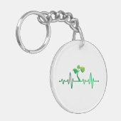 Pflanze Heartbeat - Botany Botanist Gardens Pflanz Schlüsselanhänger (Vorderseite links)