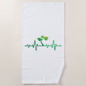 Pflanze Heartbeat - Botany Botanist Gardens Pflanz Strandtuch (Vorderseite)