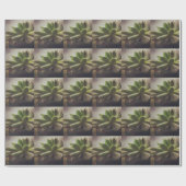 Pflanze Hen und Chicks Geschenkpapier (Flach)
