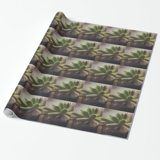 Pflanze Hen und Chicks Geschenkpapier (Ungerollt)