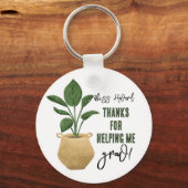 Pflanze hilft mir, Schlüsselring zu züchten Schlüsselanhänger (Vorderseite)