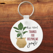 Pflanze hilft mir, Schlüsselring zu züchten Schlüsselanhänger (Vorderseite)