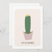 Pflanze Housewärming Cactus Tall House Neue Zuhaus (Vorne/Hinten)