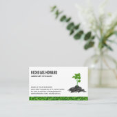 Pflanze im Dirt wachsen Visitenkarte (Stehend Vorderseite)