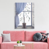 Pflanze im Fenster 2003 Leinwanddruck (Insitu (Wohnzimmer))