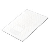 Pflanze im Haus, mit getöpfter Pflanze ausgekleide Notizblock (angewinkelt)