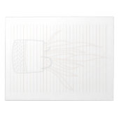 Pflanze im Haus, mit getöpfter Pflanze ausgekleide Notizblock (Vorderseite)