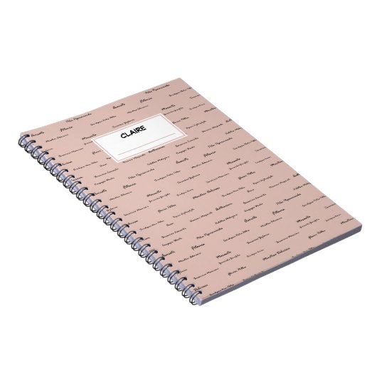 Pflanze im Innern geben Muster an. Personalisierte Notizblock (Rechte Seite)