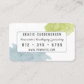 Pflanze im Internet Sitter Visitenkarte (Rückseite)