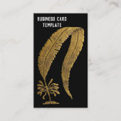 Pflanze im Meer - Strand des griechischen Seetang Visitenkarte (Vorderseite)