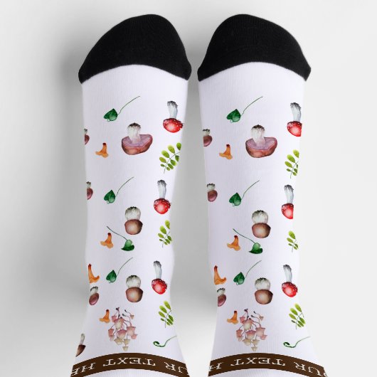 Pflanze im Pilz Goblincore-Kernnetz Socken (Oben)