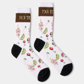 Pflanze im Pilz Goblincore-Kernnetz Socken (Rechts)