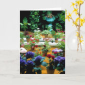 Pflanze im schönen Garten von Sevilla Spanien Karte (Gelbe Blume)