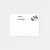 Pflanze im Wasser, stilvoll vom Schreibtisch aus k Post-it Klebezettel (Vorderseite)