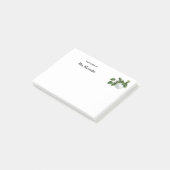 Pflanze im Wasser, stilvoll vom Schreibtisch aus k Post-it Klebezettel (angewinkelt)