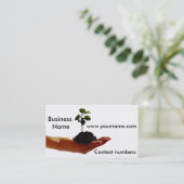 Pflanze-Image für Visitenkarte (Stehend Vorderseite)