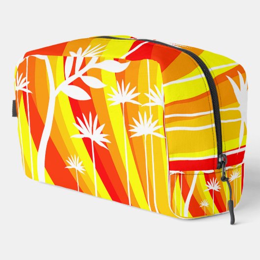 Pflanze in hellen Farben Waschbeutel (Rechte Ecke)