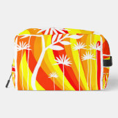 Pflanze in hellen Farben Waschbeutel (Rückseite)