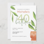 Pflanze in Keramik Pinacoteca comunale Casa Rusca Einladung (Vorderseite)