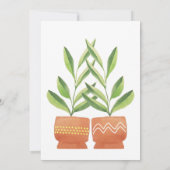 Pflanze in Keramik Pinacoteca comunale Casa Rusca Einladung (Rückseite)