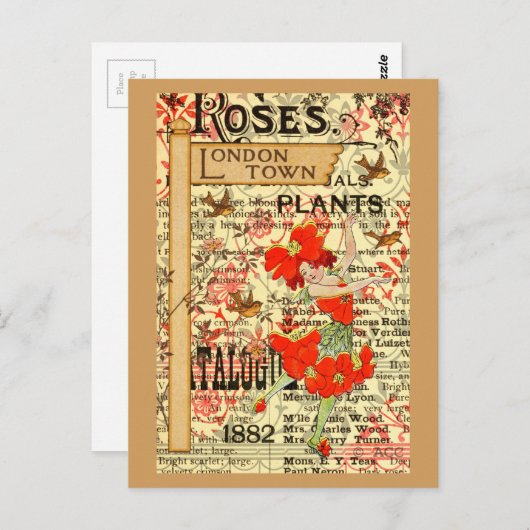 Pflanze in London Postkarte (Vorne/Hinten)