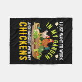 Pflanze in meinem Garten mit meinen Hühnern Fleecedecke (Vorderseite (Horizontal))