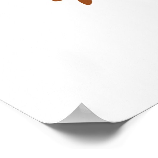 Pflanze in Stiefeln Poster (Ecke)