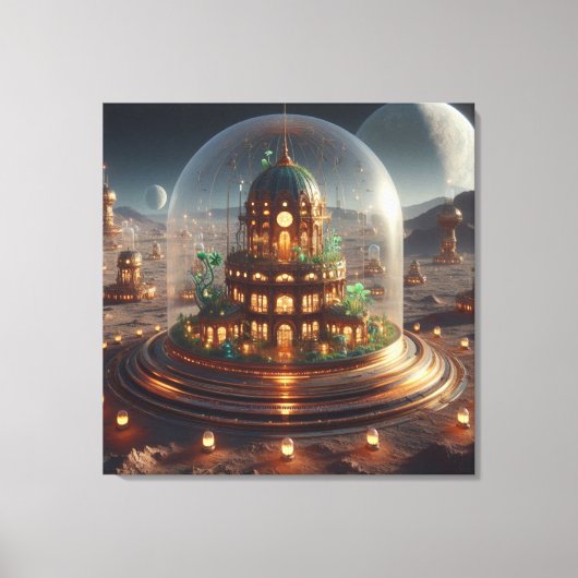 Pflanze Jewel Box Fantasy Art Leinwanddruck (Vorderseite)