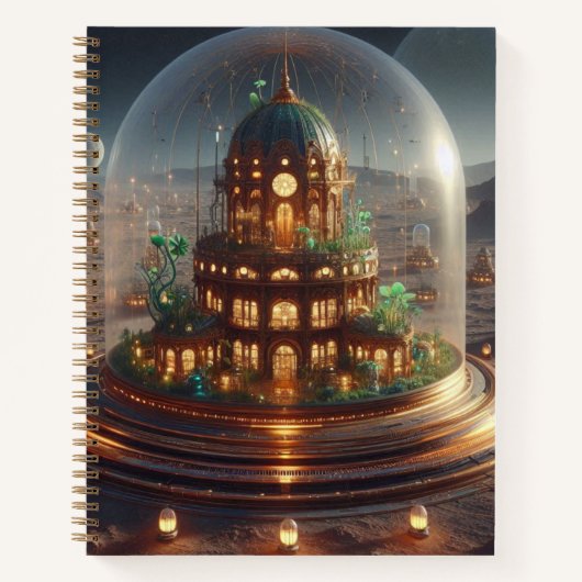 Pflanze Jewel Box Fantasy Art Notizblock (Vorderseite)