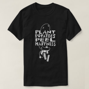 Pflanze Kartoffeln Peel Glück T-Shirt