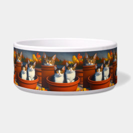 Pflanze Kätzchen, Keramik Napf