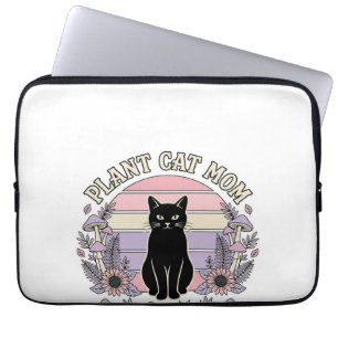 Pflanze Katze Mama Katze Pflanzen Cottagecore Vint Laptopschutzhülle