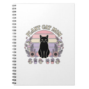 Pflanze Katze Mama Katze Pflanzen Cottagecore Vint Notizblock