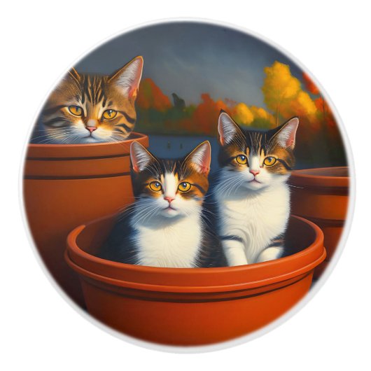 Pflanze, Keramikknauf (Vorderseite)