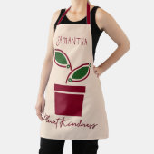 Pflanze Kindness Blätter Name Beige Burgund Schürze (InSitu)