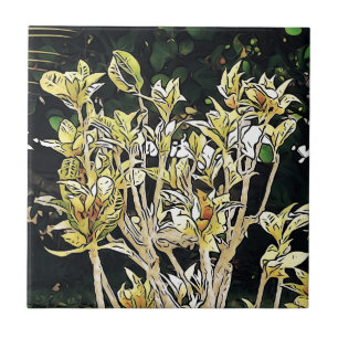 Pflanze Kubas Fliese