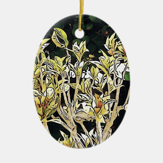 Pflanze Kubas Keramik Ornament (Vorne)