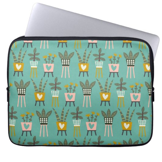 Pflanze Lady Art Laptopschutzhülle (Vorderseite)