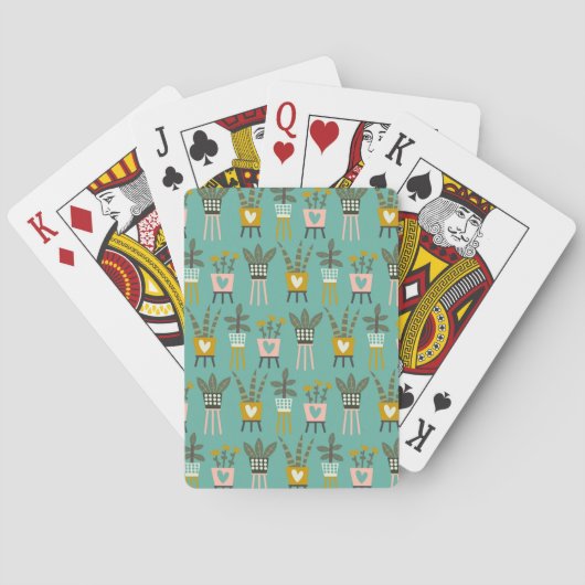 Pflanze Lady Art Spielkarten (Rückseite)
