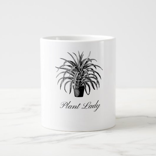 Pflanze Lady Black and White Specialty Tasse (Vorderseite)
