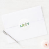 Pflanze Lady Circle Stickers (Umschlag)