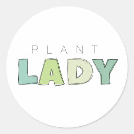 Pflanze Lady Circle Stickers