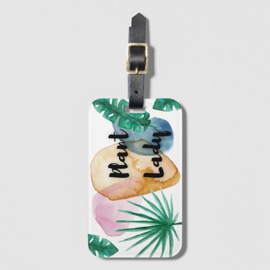 Pflanze Lady Gepäckmarke Gepäckanhänger (Vorderseite Vertikal)