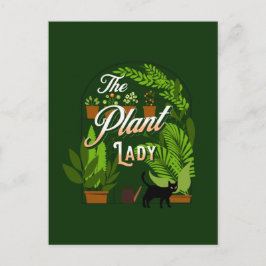 Pflanze Lady Green Thumb Housepflanzenaddict Postkarte