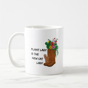 Pflanze Lady ist die neue Katze Lady Funny Garde Kaffeetasse
