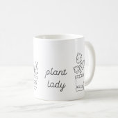 Pflanze Lady (ist die New Cat Lady) Kaffeetasse (VorderseiteRechts)