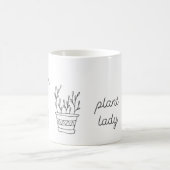 Pflanze Lady (ist die New Cat Lady) Kaffeetasse (Mittel)